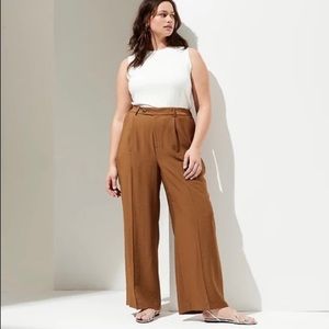 Banana Republic wide leg draped trouser pants
